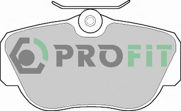 Комплект тормозных колодок, дисковый тормоз   5000-0669   PROFIT