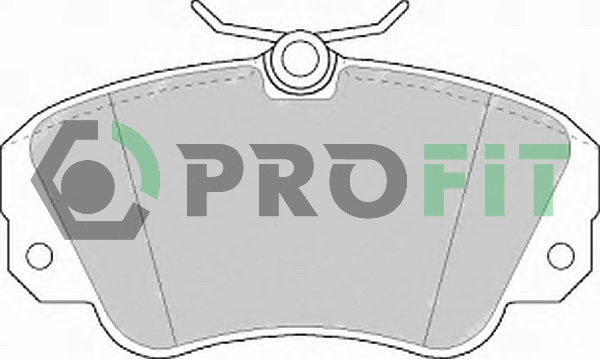 Комплект тормозных колодок, дисковый тормоз   5000-0686   PROFIT