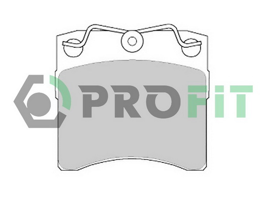 Комплект гальмівних накладок, дискове гальмо   5000-0722   PROFIT