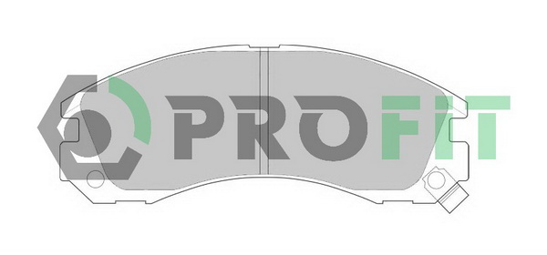 Комплект тормозных колодок, дисковый тормоз   5000-0765   PROFIT