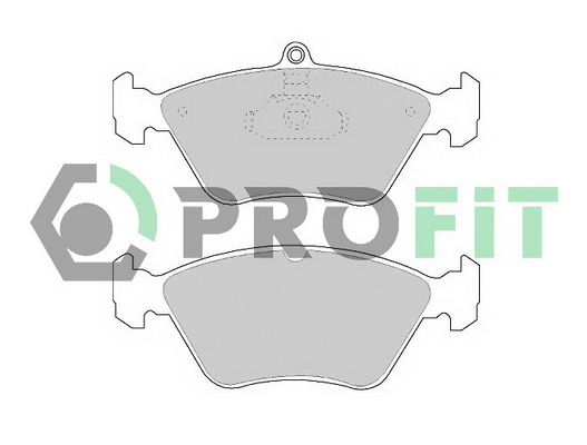 Комплект тормозных колодок, дисковый тормоз   5000-0901   PROFIT