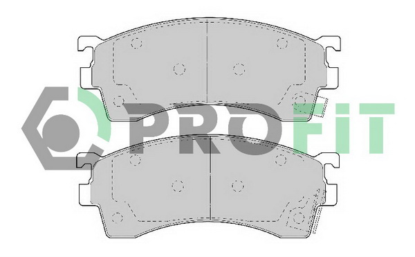 Комплект тормозных колодок, дисковый тормоз   5000-0950   PROFIT