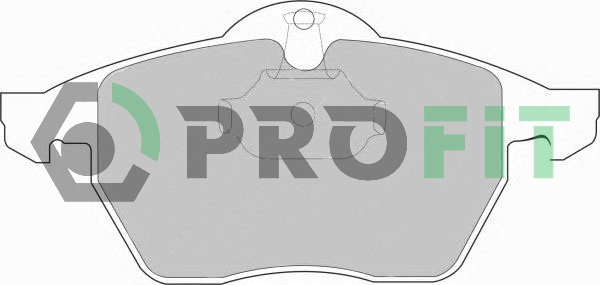 Комплект тормозных колодок, дисковый тормоз   5000-1068   PROFIT