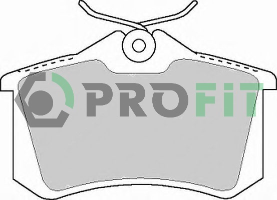 Комплект тормозных колодок, дисковый тормоз   5000-1083   PROFIT