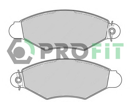 Комплект тормозных колодок, дисковый тормоз   5000-1135   PROFIT