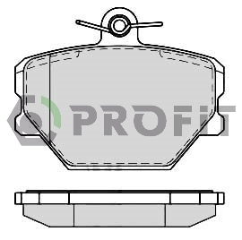 Комплект тормозных колодок, дисковый тормоз   5000-1162   PROFIT