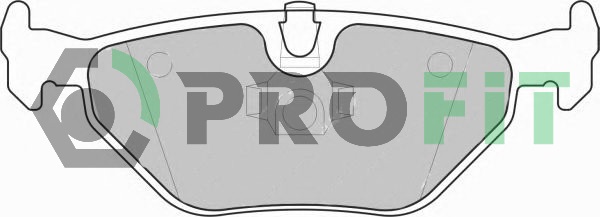 Комплект тормозных колодок, дисковый тормоз   5000-1301   PROFIT