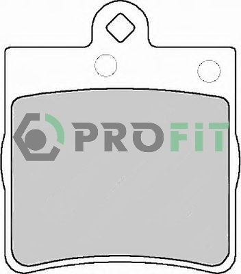 Комплект тормозных колодок, дисковый тормоз   5000-1311   PROFIT