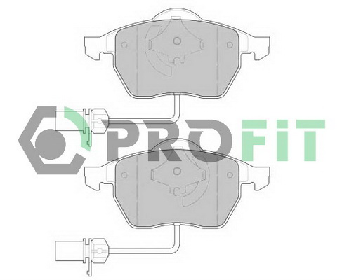 Комплект тормозных колодок, дисковый тормоз   5000-1323   PROFIT