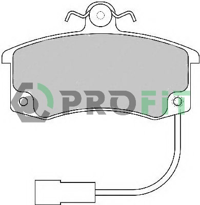 Комплект тормозных колодок, дисковый тормоз   5000-1325   PROFIT