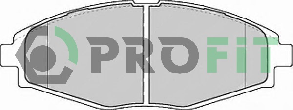 Комплект гальмівних накладок, дискове гальмо   5000-1337   PROFIT
