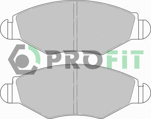 Комплект гальмівних накладок, дискове гальмо   5000-1378   PROFIT