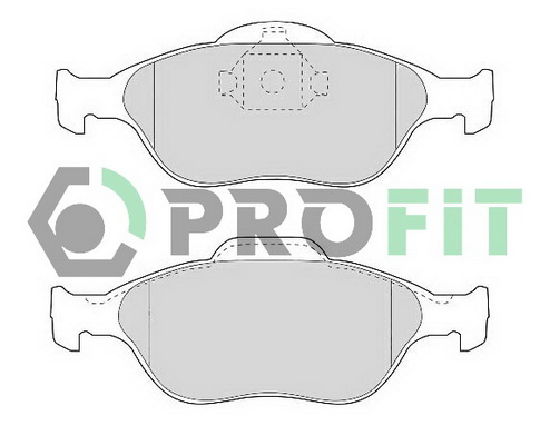 Комплект гальмівних накладок, дискове гальмо   5000-1394   PROFIT