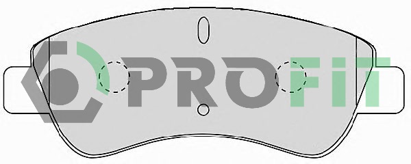 Комплект гальмівних накладок, дискове гальмо   5000-1399   PROFIT