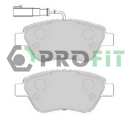 Комплект тормозных колодок, дисковый тормоз   5000-1466   PROFIT