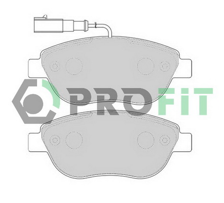 Комплект тормозных колодок, дисковый тормоз   5000-1467   PROFIT