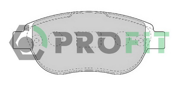 Комплект тормозных колодок, дисковый тормоз   5000-1476   PROFIT