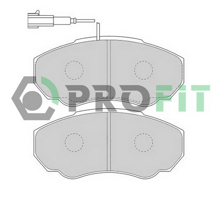 Комплект тормозных колодок, дисковый тормоз   5000-1478   PROFIT