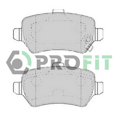 Комплект тормозных колодок, дисковый тормоз   5000-1521   PROFIT