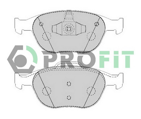 Комплект тормозных колодок, дисковый тормоз   5000-1568   PROFIT