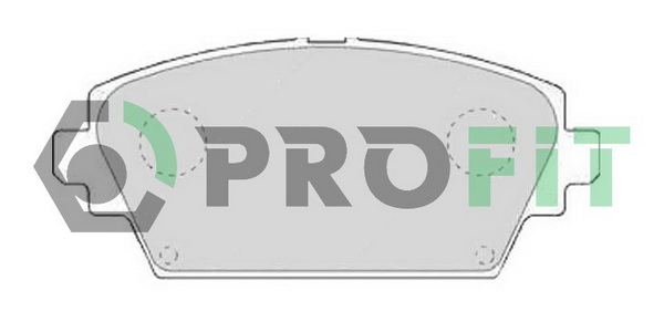 Комплект гальмівних накладок, дискове гальмо   5000-1580   PROFIT
