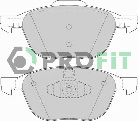 Комплект тормозных колодок, дисковый тормоз   5000-1594   PROFIT