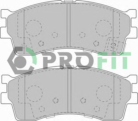 Комплект тормозных колодок, дисковый тормоз   5000-1602   PROFIT