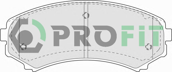 Комплект тормозных колодок, дисковый тормоз   5000-1603   PROFIT