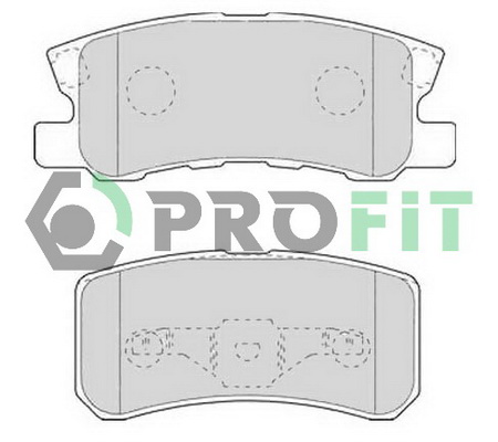 Комплект тормозных колодок, дисковый тормоз   5000-1604   PROFIT