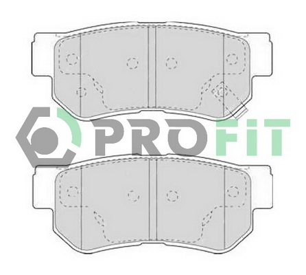 Комплект гальмівних накладок, дискове гальмо   5000-1606   PROFIT