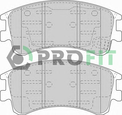 Комплект тормозных колодок, дисковый тормоз   5000-1619   PROFIT