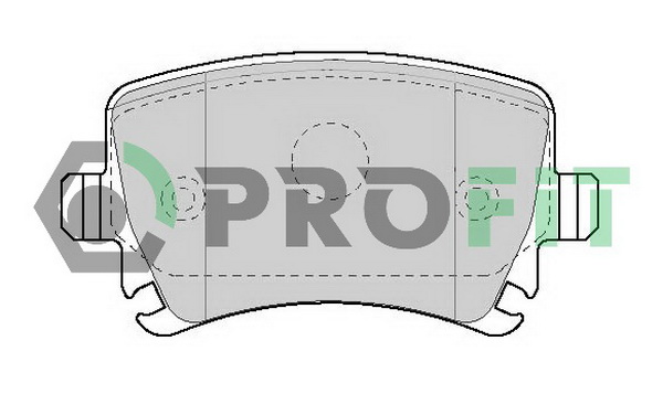 Комплект тормозных колодок, дисковый тормоз   5000-1636   PROFIT