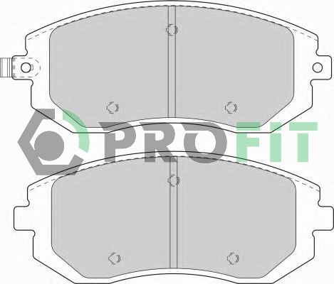 Комплект гальмівних накладок, дискове гальмо   5000-1639   PROFIT
