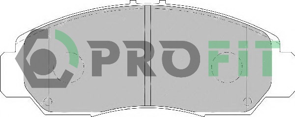 Комплект гальмівних накладок, дискове гальмо   5000-1669   PROFIT