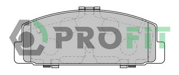 Комплект тормозных колодок, дисковый тормоз   5000-1721   PROFIT
