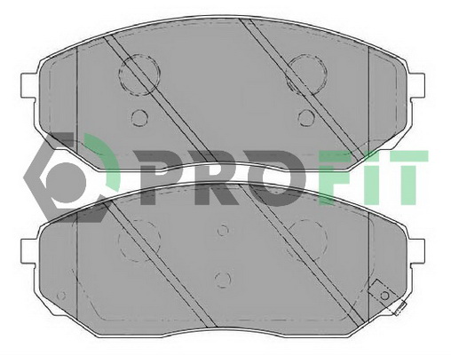 Комплект гальмівних накладок, дискове гальмо   5000-1735   PROFIT