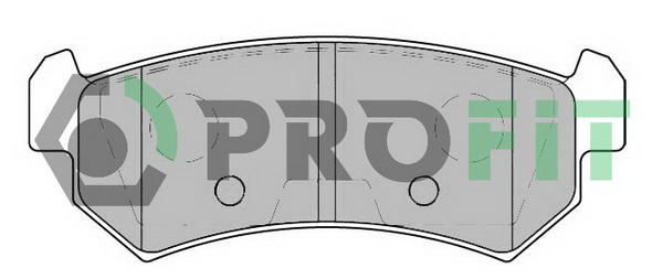 Комплект тормозных колодок, дисковый тормоз   5000-1889   PROFIT