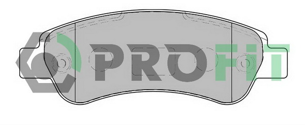 Комплект гальмівних накладок, дискове гальмо   5000-1927   PROFIT
