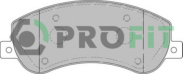 Комплект гальмівних накладок, дискове гальмо   5000-1928   PROFIT
