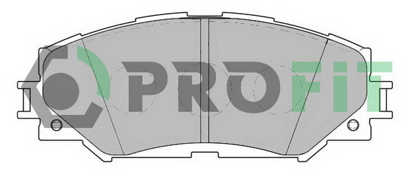 Комплект гальмівних накладок, дискове гальмо   5000-2012   PROFIT