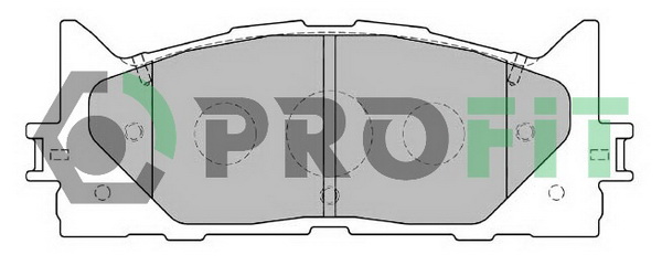Комплект гальмівних накладок, дискове гальмо   5000-2014   PROFIT