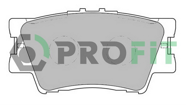 Комплект гальмівних накладок, дискове гальмо   5000-2015   PROFIT