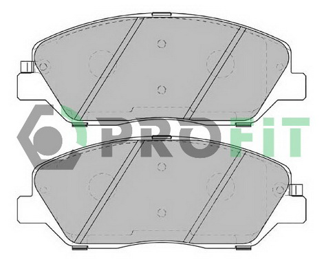 Комплект тормозных колодок, дисковый тормоз   5000-2018   PROFIT