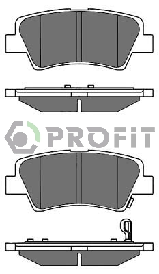 Комплект тормозных колодок, дисковый тормоз   5000-2023   PROFIT