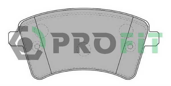Комплект гальмівних накладок, дискове гальмо   5000-4185   PROFIT