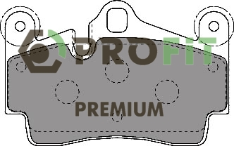 Комплект тормозных колодок, дисковый тормоз   5005-1627   PROFIT