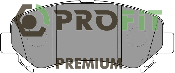 Комплект гальмівних накладок, дискове гальмо   5005-2011   PROFIT