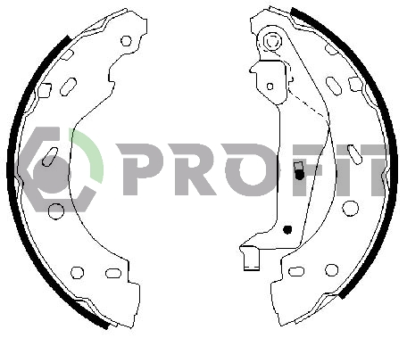 Комплект тормозных колодок   5001-0614   PROFIT