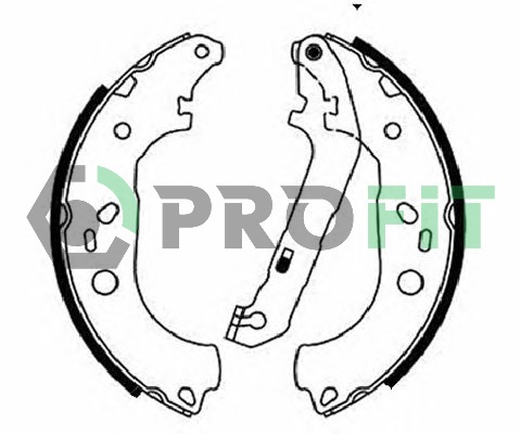 Комплект гальмівних колодок   5001-0687   PROFIT
