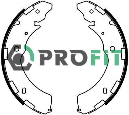 Комплект тормозных колодок   5001-4052   PROFIT